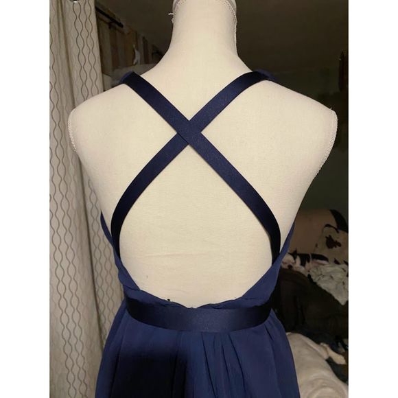 White by Vera Wang Long Dress Size 0 - Picture 6 of 9